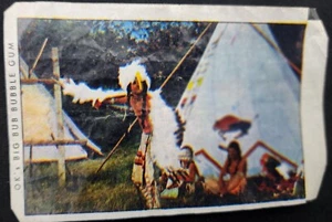 OK Big Bub Kaugummifolie & die roten Indianer 16 70er Jahre - Bild 1 von 2
