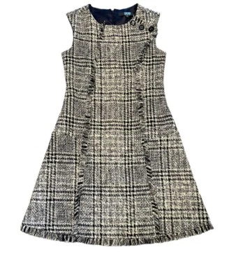 Vestido Eva Franco Anthropologie Mezcla de Lana Forrado en A Dobladillo Crudo Sin Mangas Completamente Forrado Foto 1 de 4