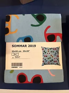 New IKEA SOMMAR 2019 Cushion cover, Blue Red Green Glasses 504.262.08 - Picture 1 of 2