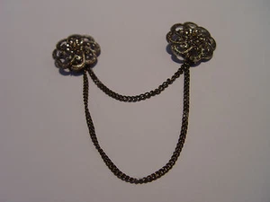 Anstecknadel sehr fein filligraner Schmuck Trachtenbrosche Trachtenschmuck TS016 - Picture 1 of 3
