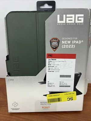 UAG - Scout Case for Apple iPad 10.9-Inch iPad (Latest Model 2022 10th) - Green - Image 1 of 4