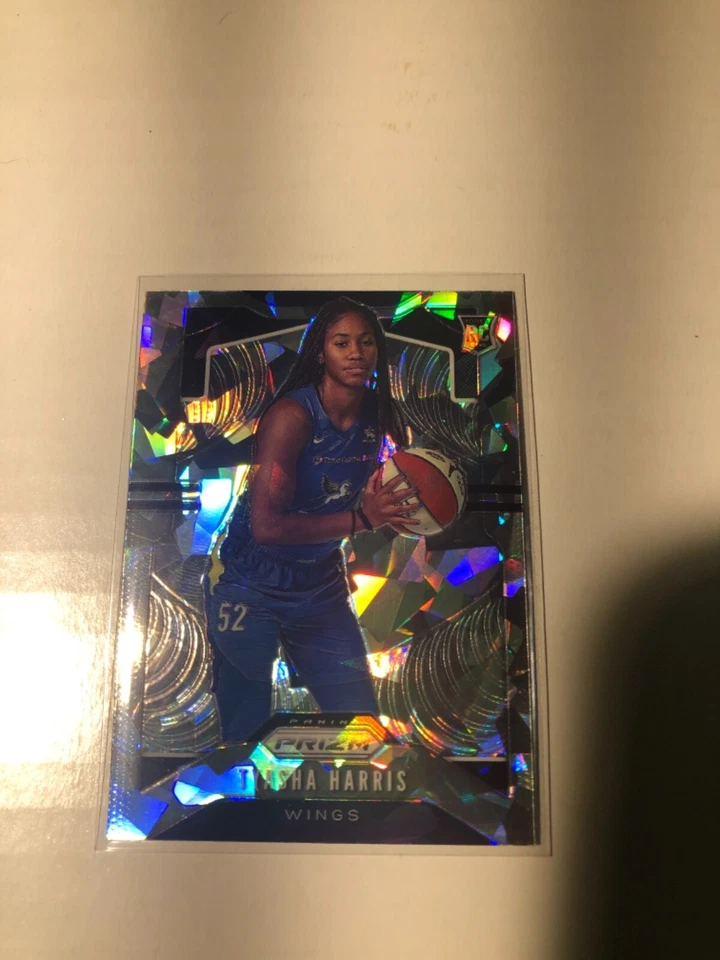 2020 WNBA Panini Prizm TYASHA HARRIS Cracked Ice RC Card Wings - Image 1 of 1