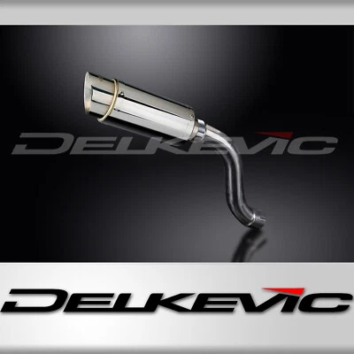 Kit silenciador de escape redondo de acero inoxidable Triumph Daytona 955i 2001-2006 Slip On 8" Foto 1 de 4