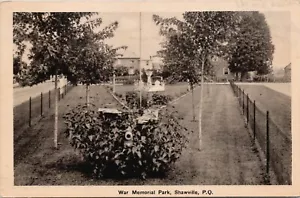 War Memorial Park, Shawville, Quebec, Kanada - Vintage Postkarte - Bild 1 von 2