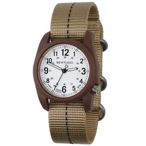 Bertucci DX3 Plus Vintage Drab Khaki Watch - Brand New - Picture 1 of 1