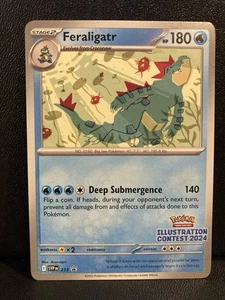 Feraligatr - 213 (Illustration Contest 2024) 213 Sv: Scarlet & Violet Promo NM - Picture 1 of 2