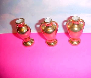 3 Miniatur Vintage Gold Vase Japan - Bild 1 von 6