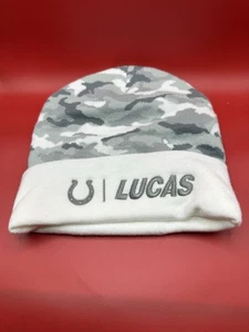 Indianapolis Colts Salute To Service Lucas Oil Knit Beanie Hat Brand New NFL - Picture 1 of 3