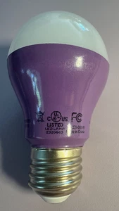 1 LED Purple Light Bulb, A19 E26 Bright 8 Watts Mood Lighting for Great Vibe - Picture 1 of 2