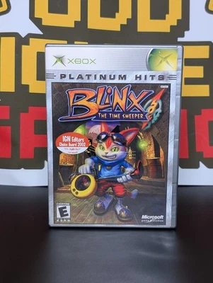 Blinx: The Time Sweeper (Platinum Hits) | Microsoft XBOX, 2002 | CIB W/Manual - Image 1 of 4