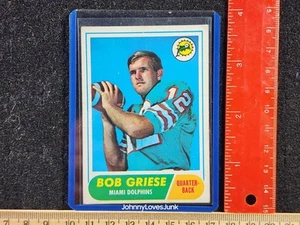 1968 Topps Bob Griese Rookie Card High Grade Clean Surface - Picture 1 of 2