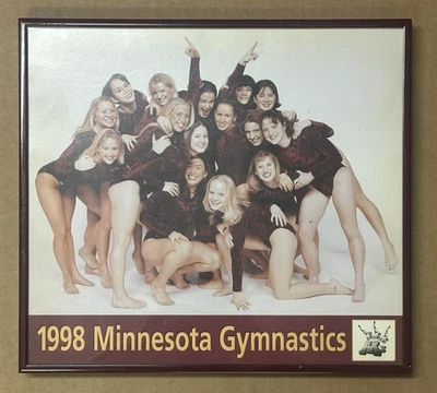 1998 Minnesota Gophers Gymnastics Team Framed Photo NCAA U of M 12 x 11 Wall Art - Image 1 of 4
