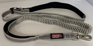 Kong Reflectante Amortiguador Ajustable 6' Bungee Perro Correa Gris - Imagen 1 de 8