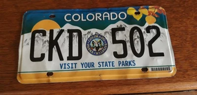 plaque immatriculation américaine Colorado Usa american license plate - Photo 1/4