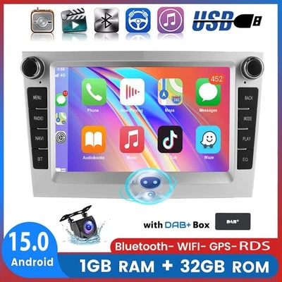 DAB+ Android14 Carplay Für Opel Astra H Corsa C D Vectra Zafira B Autoradio Navi - Bild 1 von 4