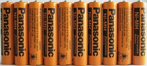 Panasonic HHR-75AAA/B-10 Ni-MH Rechargeable Battery for Cordless Phones, 700... - Picture 1 of 1