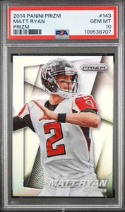 Matt Ryan 2014 Panini Prizm Silver PSA 10 Atlanta Falcons #143 POP 2 - Picture 1 of 3