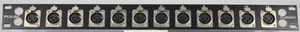 PULSE - PLS00023 - Rack Panel, with 12 XLR Panel Sockets, Unused, No Factory Box - Picture 1 of 2