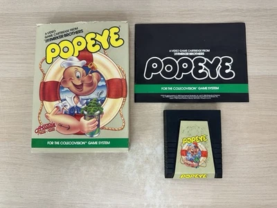 POPEYE - Authentic 1983 Colecovision Game Complete In Box CIB w/ Manual - Tested - Image 1 of 4