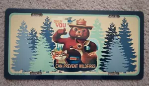 PLACA DE METAL DE OSO AHUMADO 6""X12"" ¡SOLO TÚ! ¡HECHO EN EE. UU.! SERVICIO FORESTAL - Imagen 1 de 2