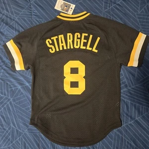 Maglione Willie Stargell 1982 Mitchell & Ness uomo 36 S Pirates MLB maglia BP - Foto 1 di 4