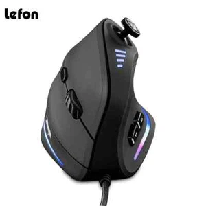 ZELOTES Ratón Vertical para Juegos con Cable USB Ratones Ergonómicos RGB Joysticks Programa... - Imagen 1 de 7