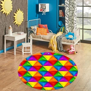 3D Farbige Dreieck NA179 Spielteppich Matte Elegant Fototeppich Matte Fay - Bild 1 von 5