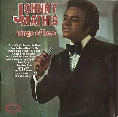 JOHNNY MATHIS Sings Of Love Vinyl Record Album LP Hallmark 1971 Jazz & Pop Music - Image 1 of 4