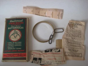 Máquina de coser universal London 1946 accesorio ojal ojal caja original - Imagen 1 de 2
