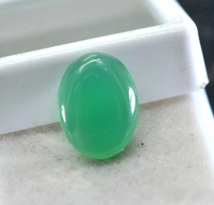 3.70 CT NATURAL UNTREATED ZAMBIAN CABOCHON EMERALD AA CUT LOOSE GEMSTONE E2843 - Picture 1 of 5