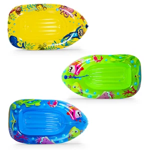 JILONG INFLATABLE POOL SEA LIFE WATER KIDS FLOATING BEACH LOUNGER BOAT 2 COLORS - Picture 1 of 15