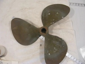 20" x20 LH x1 5/8 eje pegado a 1 3/8" latón 3 palas hélice de barco en Nueva Jersey - Imagen 1 de 7