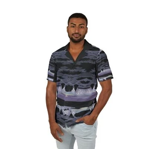 Men's Hawaiian Camp Shirt - Tropical Vibe, Casual Summer Wear, Vacation Style, - Picture 1 of 37