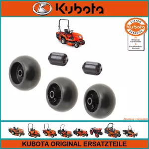 Original KUBOTA Roller Support Wheel Mower Roller COMPLETE SET (5x) for GR1600 - Picture 1 of 1