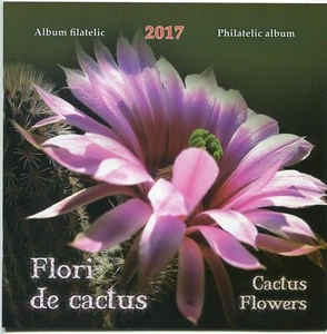 ROMANIA 2017 Cactus Flowers,rare Philatelic Album special MS+FDC - Picture 1 of 4