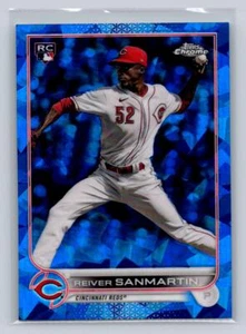 2022 Topps Chrome Saphire #619 Reiver Sanvartin (RC) -Base-Cincinnati Reds - Picture 1 of 2