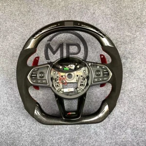 Custom Carbon fiber steering wheel With Paddle shifters Fit for Acura TLX MDX - Picture 1 of 6