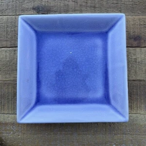 Vintage Plate 6" Square Blue Dinner Plate (pp) - Picture 1 of 5