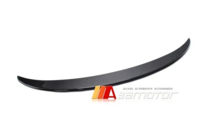 Carbon Fiber Rear Trunk Spoiler Wing fits 2013-2018 Mercedes W117 CLA Sedan - Image 1 of 4