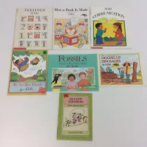 Aliki Feelings Friends Fossils Kindergarten 1st 2nd Grade 7 Picture Book Lot - Imagen 1 de 4