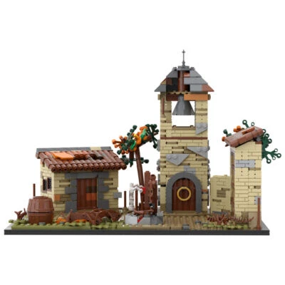 Horror Village MOC Building Blocks Set, Spooky House Model Bricks Collector Toy - Image 1 of 4