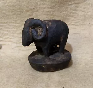 Ancien Primitive en Bois Beurre Pot Theki Couvercle Mouton De Népal, Ts - Photo 1 sur 5