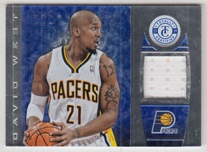 2013-14 Totally Certified Materials Blue #26 David West Jersey /99