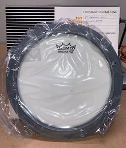 REMO 8" GREY DRUM PRACTICE PAD, MODEL #RT-0008-00 - Picture 1 of 3