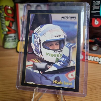Nicola Larini 1991 Pro Trac's Racing Card #77 F1 Modena Memorabilia (Not Topps) - Image 1 of 2