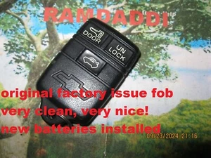 Clean GM 10239647 Key Fob Remote 91/96 Blazer Jimmy Bravada Camaro Impala G10 - Picture 1 of 4
