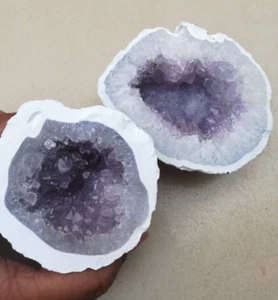 Grande ametista cristallo geode grappolo cattedrale fatto a mano cristallo decorazione casa ufficio - Foto 1 di 7