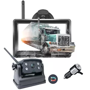 Wireless 5''Split Screen Monitor Rear View Backup Camera For Car Truck Camper RV - Picture 1 of 12