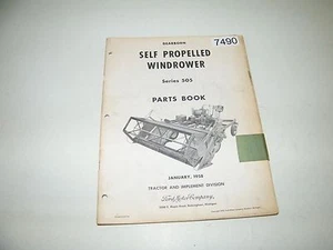 Dearborn Ford Self Propelled Windrower Series 505 Parts Catalog 1958 PA-6611-A - Foto 1 di 5