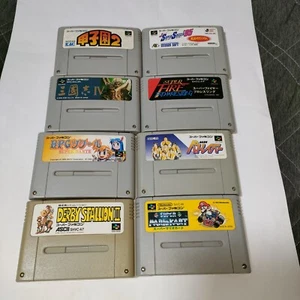 Nintendo Super Famicom  japan retoro games Lot of 8 Super Mario Kart,patlabor - Picture 1 of 12